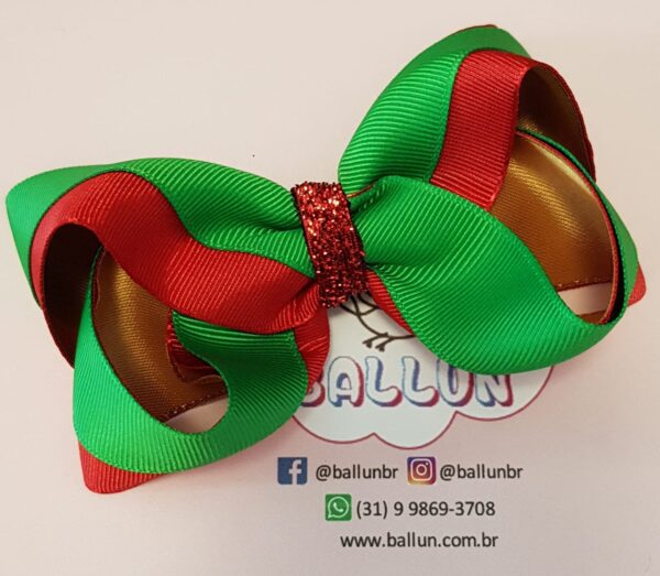 Laço de Natal Tricolor